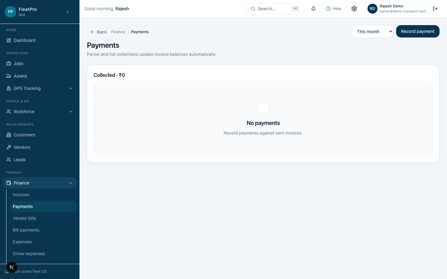 TransitMesh — Payments